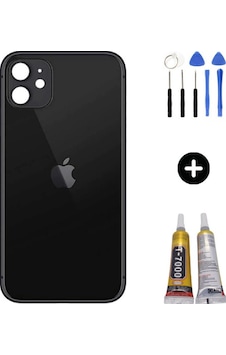 Apple Uyumlu iPhone 11 Arka Pil Batarya Kapak Siyah + Montaj Seti Apple Uyumlu iPhone 11 Arka Pil Batarya Kapak Siyah + Montaj Seti