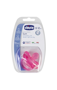 Chicco - Physio Soft Silikon Emzik 12 Ay Pembe Chicco - Physio Soft Silikon Emzik 12 Ay Pembe
