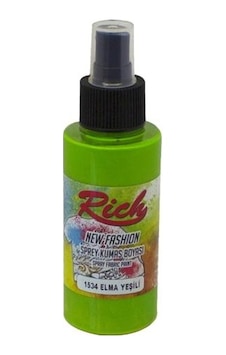 Rich New Fashion Sprey Kumaş Boyası 100 Cc. 1534 Elma Rich New Fashion Sprey Kumaş Boyası 100 Cc. 1534 Elma