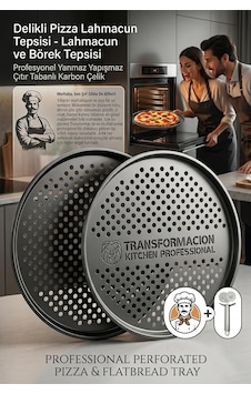 Profesyonel Delikli Pizza Tepsisi 32 Cm - Yanmaz Yapışmaz Çıtır Tabanlı Karbon Çelik Lahmacun Ve Börek Tepsisi 7 Diğer Profesyonel Delikli Pizza Tepsisi 32 Cm - Yanmaz Yapışmaz Çıtır Tabanlı Karbon Çelik Lahmacun Ve Börek Tepsisi 7 Diğer