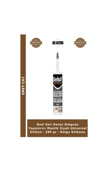 Özel Seri Kenar Dolgusu Yapıştırıcı Mastik Siyah Universal Silikon - 280 Gr - Dolgu Silikonu Özel Seri Kenar Dolgusu Yapıştırıcı Mastik Siyah Universal Silikon - 280 Gr - Dolgu Silikonu