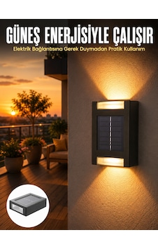 Dekorasyon Aplik Işık Güneş Enerjili Aydınlatma Dekoratif Aydınlatma Yeni Nesil Çokrenkli