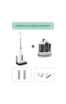 PiranTech KT-703 Koltuk ve Halı Yıkama Makinesi + M-210 Şarjlı Islak & Kuru Zemin Temizleyici PiranTech KT-703 Koltuk ve Halı Yıkama Makinesi + M-210 Şarjlı Islak & Kuru Zemin Temizleyici