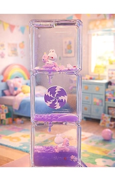 Unicorn Duyusal Sıvı Akış Oyuncağı Dekoratif Çocuk Odası Objesi - Mor Unicorn Duyusal Sıvı Akış Oyuncağı Dekoratif Çocuk Odası Objesi - Mor