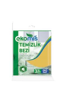 Ekomis Temizlik Bezi 3 Adet Sarı 38 x 32 CM Ekomis Temizlik Bezi 3 Adet Sarı 38 x 32 CM