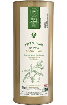 Kocamaar Çiftliği Erken Hasat Soğuk Sıkım Naturel Sızma Zeytinyağı Tek Bahçe 5 L Kocamaar Çiftliği Erken Hasat Soğuk Sıkım Naturel Sızma Zeytinyağı Tek Bahçe 5 L