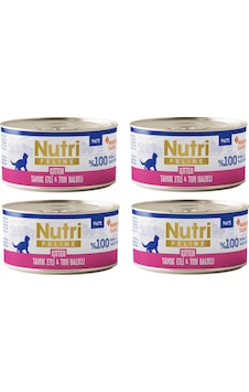 Nutri Feline Kitten Tavuk Etli Ve Ton Balıklı Tahılsız Yavru Kedi Konservesi 70 G X 4 Adet