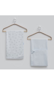 Caramell 2'li Battaniye 80x90 Cm 2241 Mavi Caramell 2'li Battaniye 80x90 Cm 2241 Mavi
