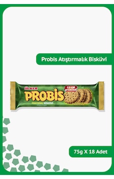 Ülker Probis Atıştırmalık Sandviç Bisküvi 18 x 75 G