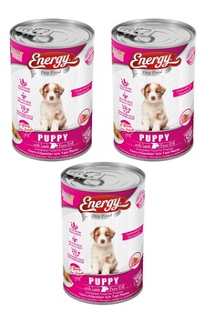 Energy Kuzu Etli Konserve Yavru Köpek Maması 3 x 400 G Energy Kuzu Etli Konserve Yavru Köpek Maması 3 x 400 G