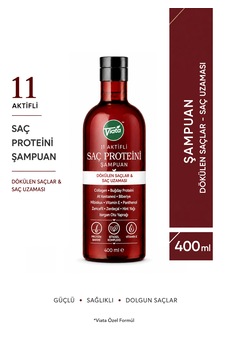 11 Aktifli Saç Proteini Şampuan Dökülen Saçlar Ve Saç Uzaması 400 Ml Tüm Saç Tipleri