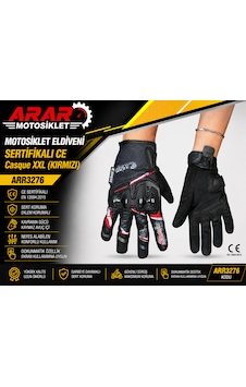 Arar Motosiklet Eldiveni Sertifikalı Ce Casque Xxl Kırmızı -arr3276 Arar Motosiklet Eldiveni Sertifikalı Ce Casque Xxl Kırmızı -arr3276