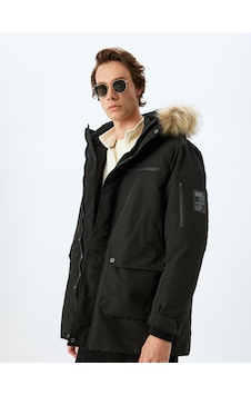 Koton Anorak Mont Slim Fit Fermuarlı Siyah 5wam00013hw Siyah Koton Anorak Mont Slim Fit Fermuarlı Siyah 5wam00013hw Siyah