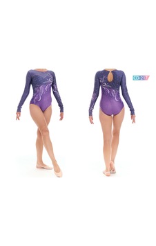 Rhytmine Cd-217 Baskılı Cimnastik Mayo Çok Renkli