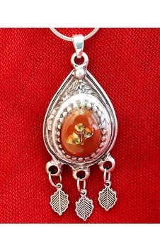 Helenart Gümüş Zincirli Kolye Patara Altın
