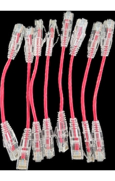 Oem Cat6a 10gıgabyte 50u 0.15cm 28awg Kırmızı Patch Cord Kablo