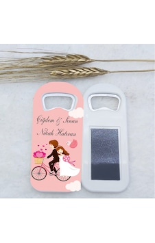 Nikah Şekeri Pembe Bisikletli Uzun Açacak Magnet 4,5x10,(30 Adet) Nikah Şekeri Pembe Bisikletli Uzun Açacak Magnet 4,5x10,(30 Adet)