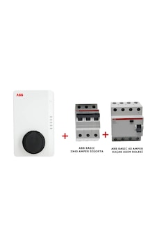 Terra Ac 22 Kw Duvar Tipi Elektrikli Kablosuz Araç Şarj Ünitesi+Abb Basıc 3x40 Amper Sigorta +40 Amper Kaçak Akım Rolesi Terra Ac 22 Kw Duvar Tipi Elektrikli Kablosuz Araç Şarj Ünitesi+Abb Basıc 3x40 Amper Sigorta +40 Amper Kaçak Akım Rolesi