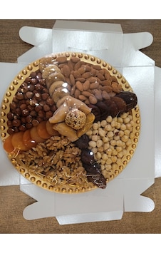 Talas Kuruyemiş No: 2 Karışık Kuru Meyve ve Kuruyemiş Tabağı Yuvarlak 1 KG Talas Kuruyemiş No: 2 Karışık Kuru Meyve ve Kuruyemiş Tabağı Yuvarlak 1 KG