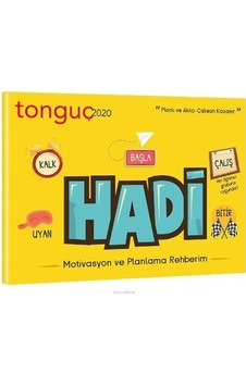Hadi Motivasyon ve Planlama Rehberim - Tonguç