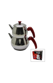Orta Boy Küre Çelik Çaydanlık Seti Üst: 1lt - Alt: 1.60lt 5324 Orta Boy Küre Çelik Çaydanlık Seti Üst: 1lt - Alt: 1.60lt 5324