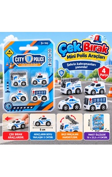 Arkhenx Çek Bırak Mini Polis Araçları Bzs1 Standart Arkhenx Çek Bırak Mini Polis Araçları Bzs1 Standart