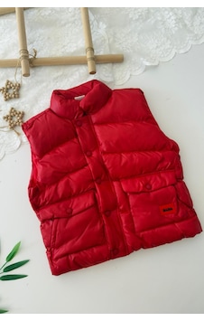 Miniğimin Cicileri Cepli Unisex Çocuk Şişme Yelek - Kırmızı Kırmızı Miniğimin Cicileri Cepli Unisex Çocuk Şişme Yelek - Kırmızı Kırmızı