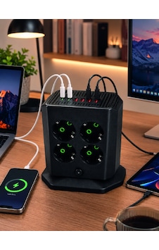 Dikey Priz Kulesi 8 Ac Priz 4 Usb 2 Type-c Çocuk Korumalı Güç Dağıtıcı 0 - 2 M Dikey Priz Kulesi 8 Ac Priz 4 Usb 2 Type-c Çocuk Korumalı Güç Dağıtıcı 0 - 2 M