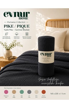 Evnur Home Lüks Pike Tek Kişilik 160x235 Antrasit Evnur Home Lüks Pike Tek Kişilik 160x235 Antrasit