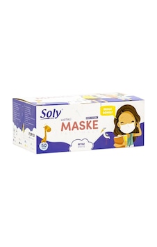 Soly 3 Katlı Çocuk Maskesi 50 Adet Soly 3 Katlı Çocuk Maskesi 50 Adet