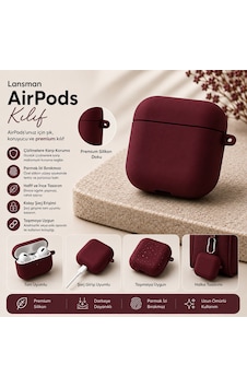 Airpods Pro 3 Uyumlu Lansman Premium Silikon Airpods Kılıfı Darbe Korumalı Airpods Pro 3 Uyumlu Lansman Premium Silikon Airpods Kılıfı Darbe Korumalı