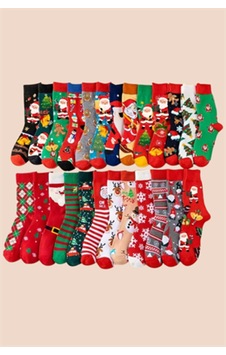 Unisex Noel Çorabı Noel Baba, Geyik Veya Kar Adamı Desenli Orta Bilek Çorap 1 Çift Rastgele Mo Unisex Noel Çorabı Noel Baba, Geyik Veya Kar Adamı Desenli Orta Bilek Çorap 1 Çift Rastgele Mo