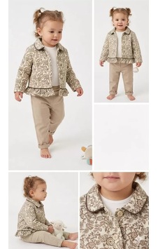 Veraura Lifestyle 6-24 Ay Ceketli Keten Pantolonlu 3lü Bebek Takımı Bej Veraura Lifestyle 6-24 Ay Ceketli Keten Pantolonlu 3lü Bebek Takımı Bej