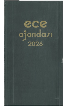 Ece 2026 Ticari Ajanda Asya Günlük Çizgili 17x33 Siyah