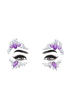 Lila Kalp Ve Zümrüt Desenli Kız Çocuk Yüz Sticker Lila Lila Kalp Ve Zümrüt Desenli Kız Çocuk Yüz Sticker Lila