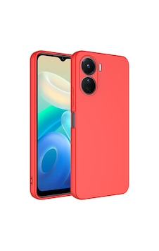 Zore Vivo Y16 Kılıf Omsy Mara Lansman Kapak - Kırmızı Zore Vivo Y16 Kılıf Omsy Mara Lansman Kapak - Kırmızı