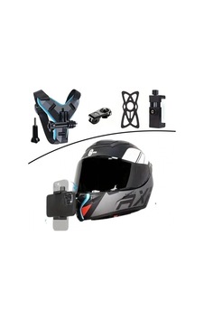 Motorsiklet Kask Önü Takılan Telefon Tutucu Aksiyon Kamerası Takılabilen Aparat- Kask Değildir - Sad