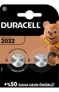 Popvitrin Duracell Cr 2032 Lithium 3V Pil 2'li Popvitrin Duracell Cr 2032 Lithium 3V Pil 2'li