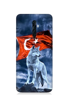 Oppo Reno 2z Uyumlu Silikon Kılıf Kurt Göktürk Ve Bayrak Oppo Reno 2z Uyumlu Silikon Kılıf Kurt Göktürk Ve Bayrak