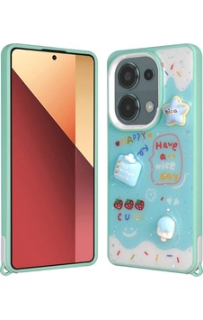 Xiaomi Poco M6 Pro 4g Kılıf Parlayan Simli Kabartma Figürlü Zore Cevze Kapak Yeşil Xiaomi Poco M6 Pro 4g Kılıf Parlayan Simli Kabartma Figürlü Zore Cevze Kapak Yeşil