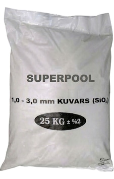 Superpool Havuz Filtre 1.0-3.0 Kuvars Kumu -25 Kg Superpool Havuz Filtre 1.0-3.0 Kuvars Kumu -25 Kg