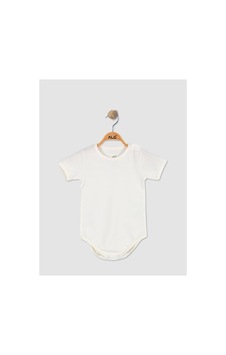 Alglıfe Bebek Body Çıt Çıtlı Kısa Kollu - Beyaz %100 Pamuk