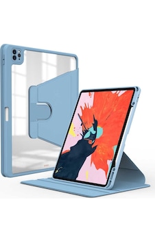 Apple Uyumlu iPad Pro 4. Nesil M2 Çip 2022 11 Inç Tablet 360 Dönebilen Kalem Bölmeli Standlı Kılıf Kılıf
