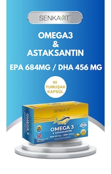 Senkavit Omega 3 Ve Astaksantin İçeren Yumuşak Kapsül 90 Lı Senkavit Omega 3 Ve Astaksantin İçeren Yumuşak Kapsül 90 Lı