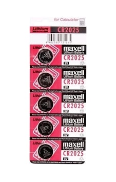 Nm-store Maxell Cr2025 3v Lityum Düğme Pil 5'li Paket
