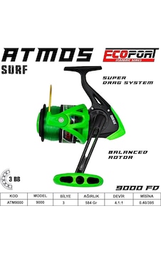 Ecoport Atmos 8000 Fd Surf Olta Makinası 8 Bb