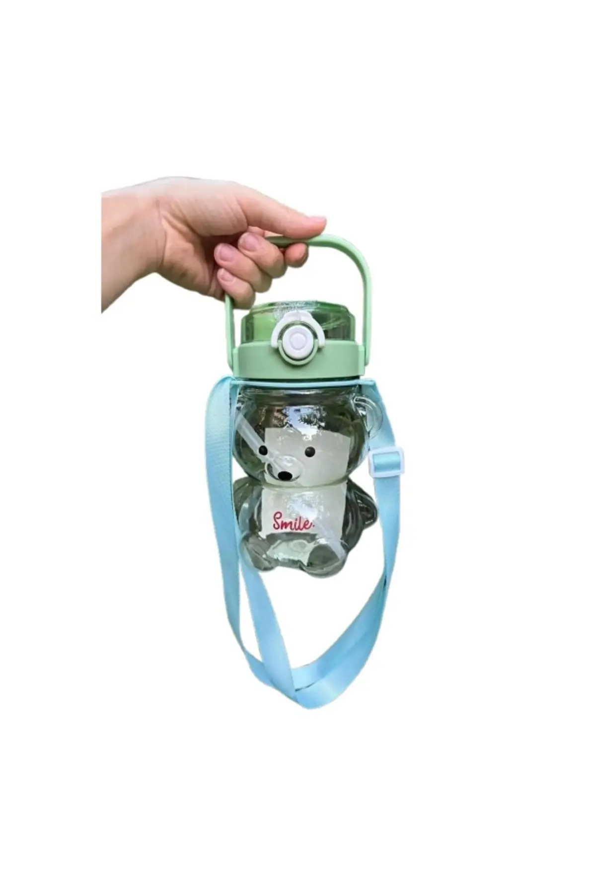 Smile Şeffaf Ayıcık Model Öğrenci Su Matarası Öğrenci Su Şişesi Suluk 1000ml Bpa Içermez Turkuaz Smile Şeffaf Ayıcık Model Öğrenci Su Matarası Öğrenci Su Şişesi Suluk 1000ml Bpa Içermez Turkuaz