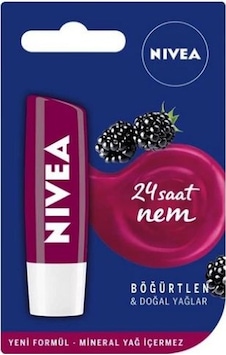 Nivea Lip Böğürtlen 24 Saat Nemlendiren Dudak Kremi Nivea Lip Böğürtlen 24 Saat Nemlendiren Dudak Kremi
