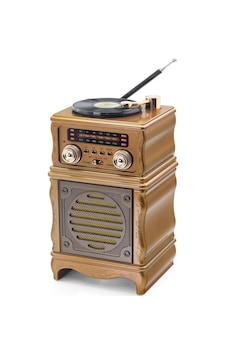 Bluetooth Nostaljik Fm Radyo Usb Tf Aux Hoparlör - Kahvereng Tdrtr Bluetooth Nostaljik Fm Radyo Usb Tf Aux Hoparlör - Kahvereng Tdrtr