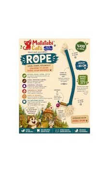 Rope Matatabi Li Çıngıraklı İp Kedi Oyuncağı Rope Matatabi Li Çıngıraklı İp Kedi Oyuncağı